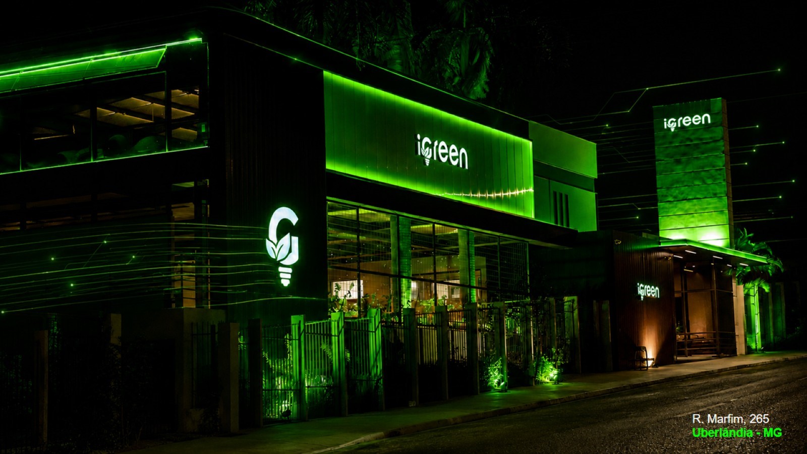 Fachada da sede iGreen Energy em Uberlândia, Minas Gerais